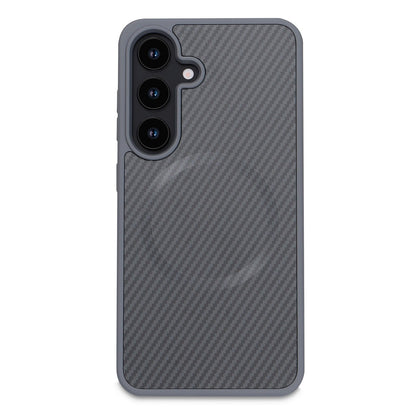 Samsung Galaxy S23 Hoesje - Grijs - Carbon MagSafe Back Cover