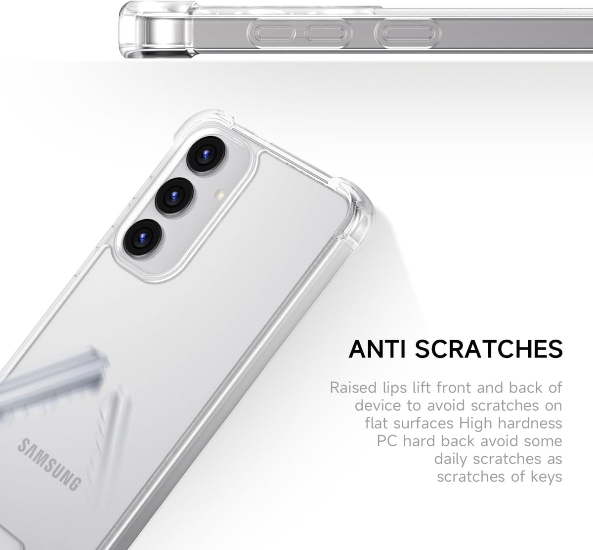 Samsung Galaxy S24 Plus Hoesje - Transparant - Anti-Shock Back Cover