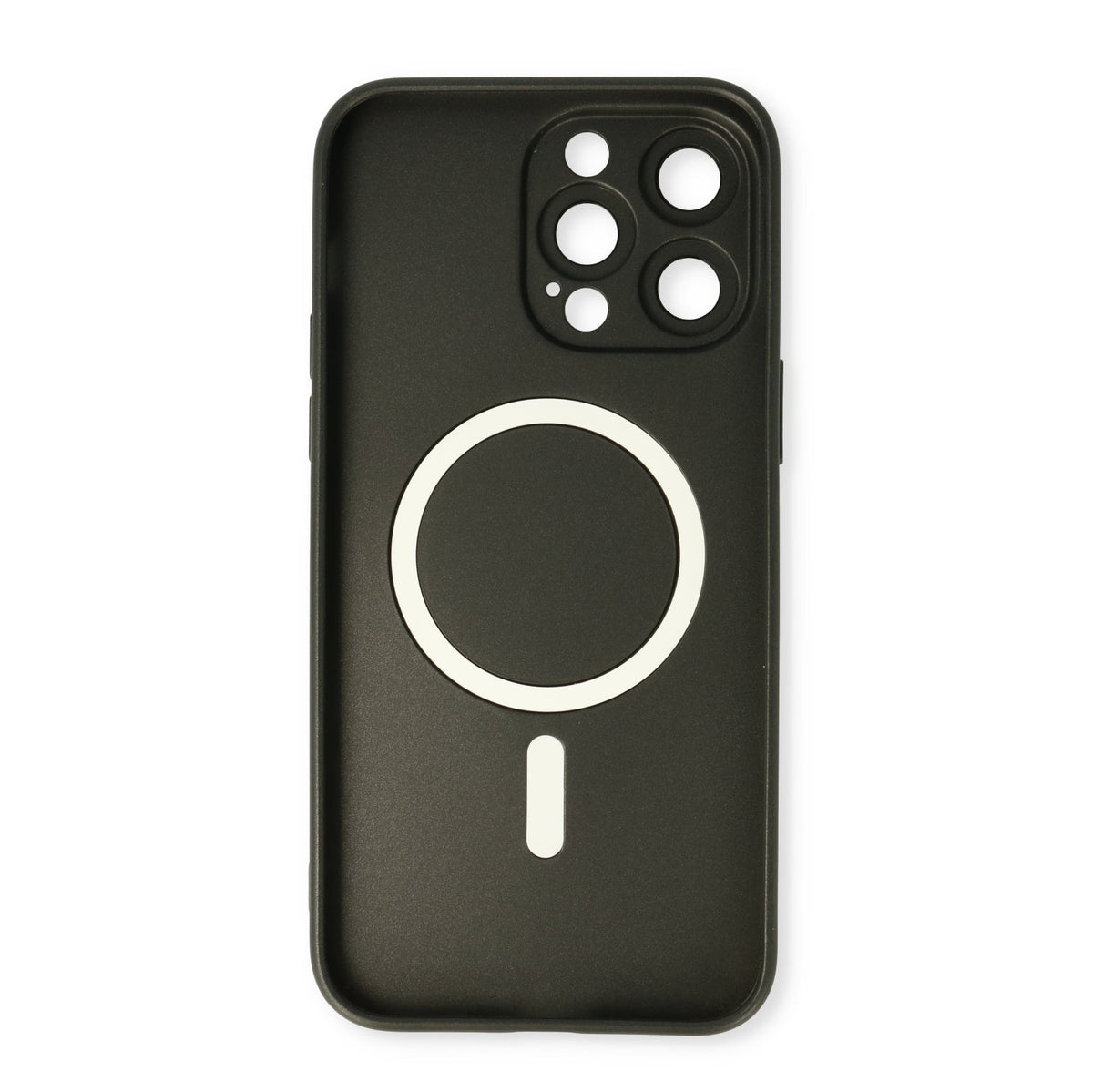 Apple iPhone 15 Pro Max Hoesje - Zwart - Matte Siliconen MagSafe Back Cover
