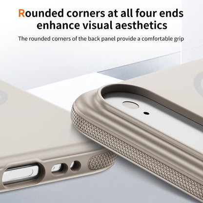 Apple iPhone 18 Pro Hoesje - Beige - Soft Siliconen Magsafe Back Cover