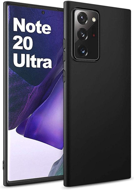 Samsung Galaxy Note 20 Ultra Hoesje - Zwart - Siliconen Back Cover