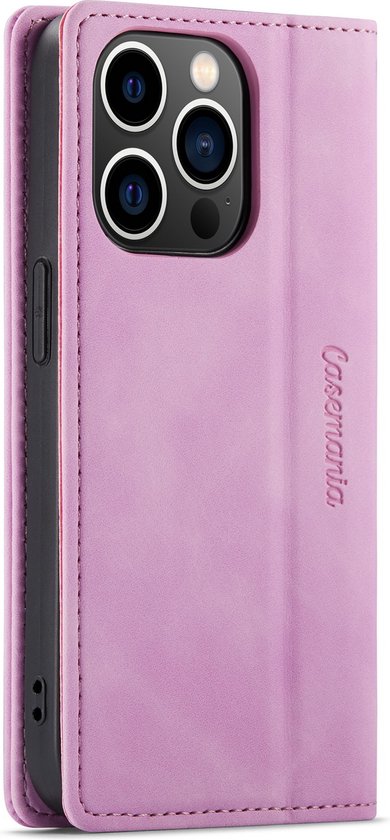Apple iPhone 14 Pro Max Hoesje - Pastel Lila - Dunne Bookcase