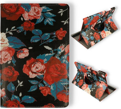Samsung Galaxy Tab A7 (2020) Tablethoes - Vintage Bloemen - Draaibare Bookcase