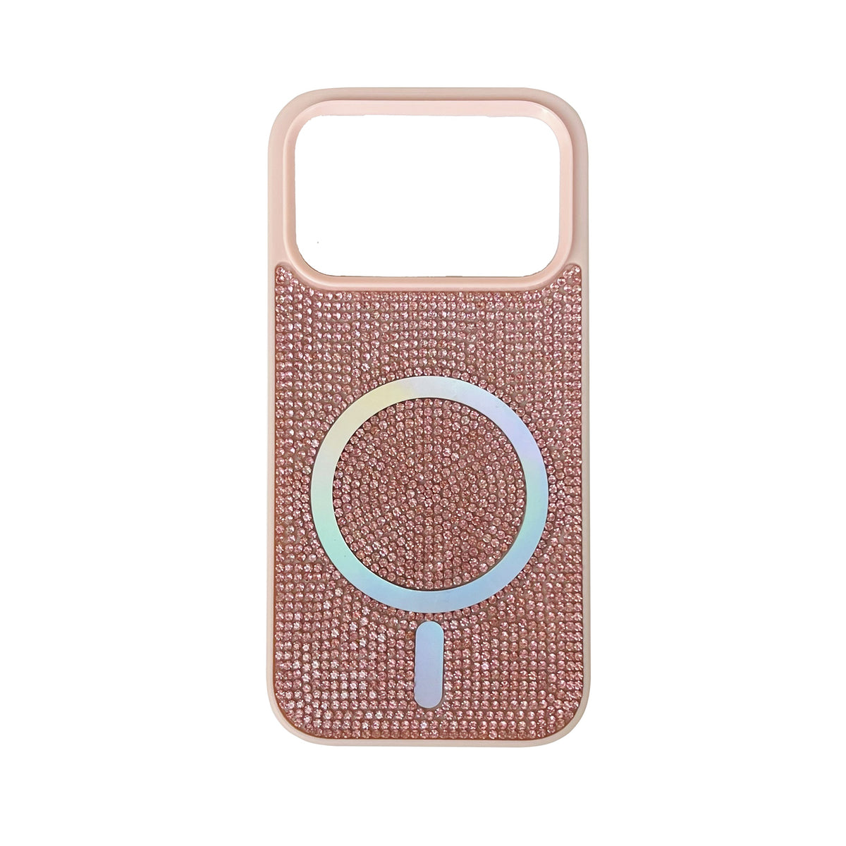 Apple iPhone 17 Pro Hülle - Rosa - Diamant Glitzer MagSafe Backcover