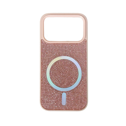 Apple iPhone 17 Pro Hülle - Rosa - Diamant Glitzer MagSafe Backcover