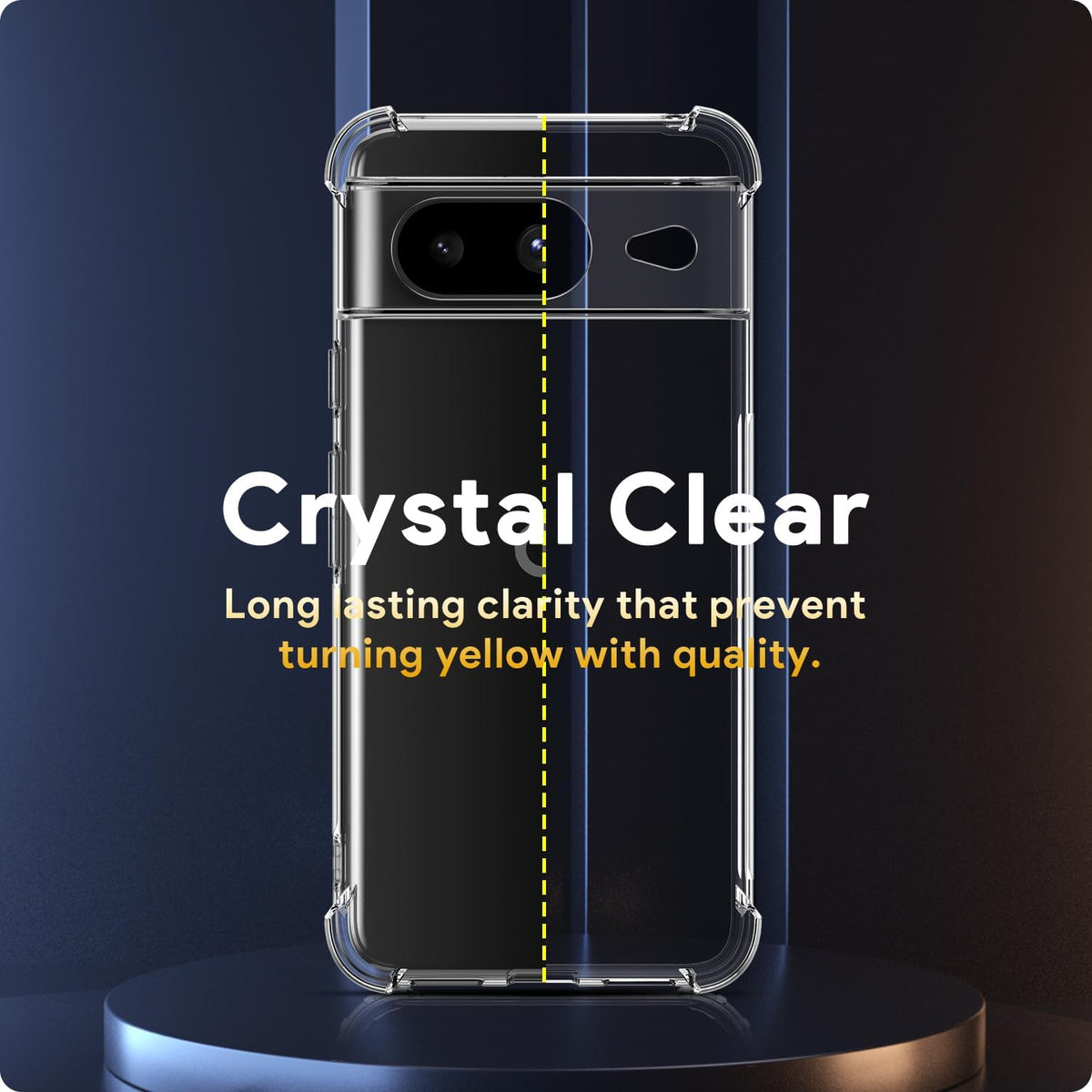 Google Pixel 8a Hoesje - Transparant - Anti-Shock Back Cover