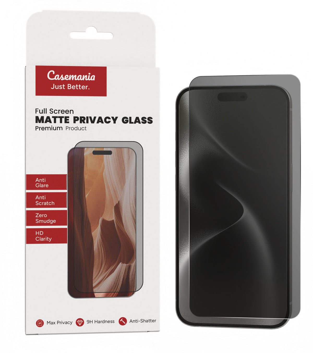 Apple iPhone 17 Pro Screenprotector - Matte Privacy - 1 Stuk