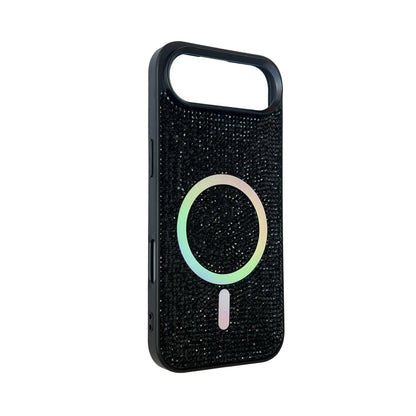 iPhone 17 Air Hoesje - Zwart - Diamant Glitter MagSafe Back Cover