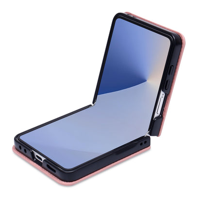 Samsung Galaxy Z Flip 7 Case - Pale Pink - Ring Kickstand Back Cover