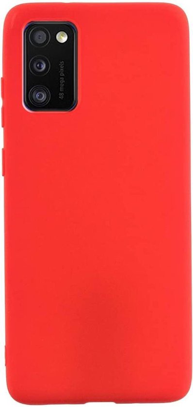 Samsung Galaxy A41 Case - Red - Silicone Back Cover