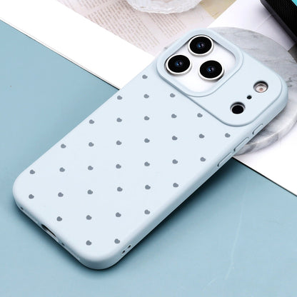 Apple iPhone 17 Pro Case - Blue - Hearts Back Cover