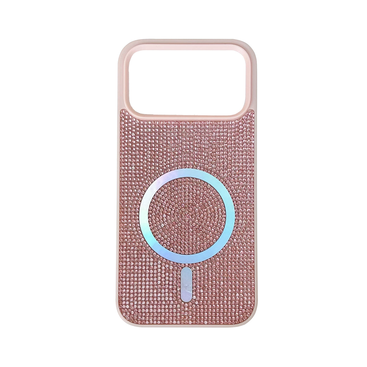 Apple iPhone 18 Pro Max Hoesje - Roze - Diamant Glitter MagSafe Back Cover