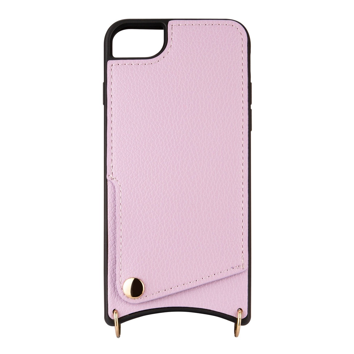Apple iPhone SE (2022) Case - Purple - Back Cover with Wrist Band and Phone Band