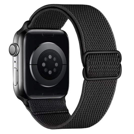 Apple Watch Bandje 38/40/41/42 mm - Hoco Fashion WA04 Nylon - Zwart