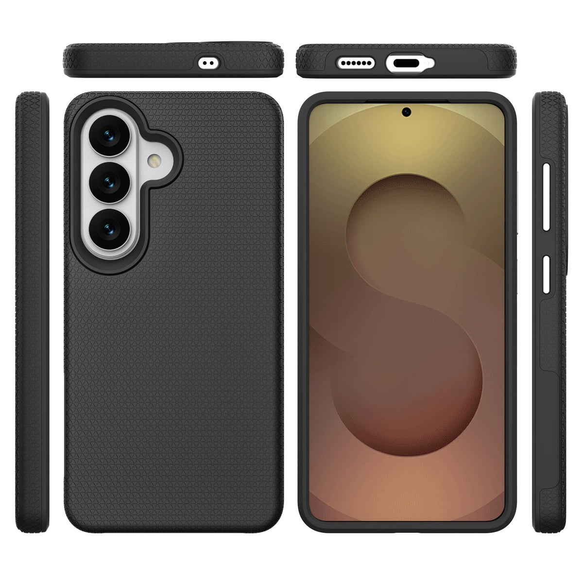 Samsung Galaxy S26 Hoesje - Zwart - Anti-Slip Back Cover