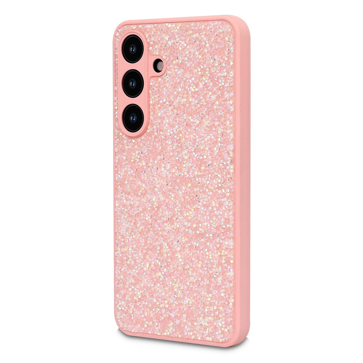 Samsung Galaxy S26 Plus Hoesje - Licht Roze - Diamant Glitter Back Cover