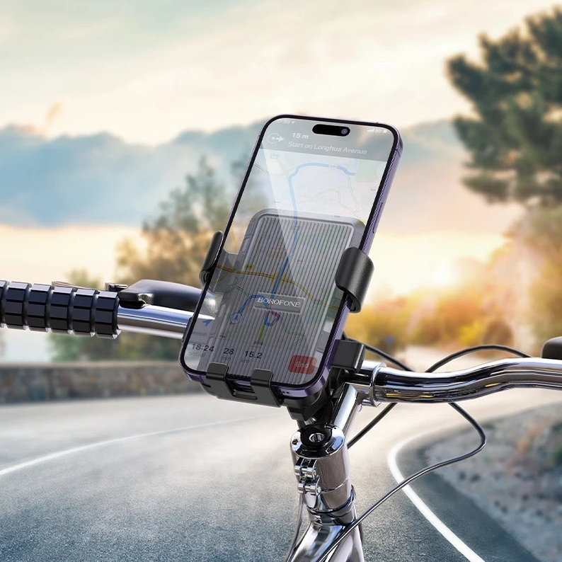 Bicycle, Moped and Motorcycle Phone Holder Mount - Borofone BH137