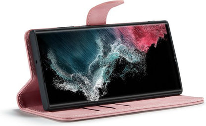 Étui Samsung Galaxy S23 Ultra - Rose pâle - Étui portefeuille 2 en 1