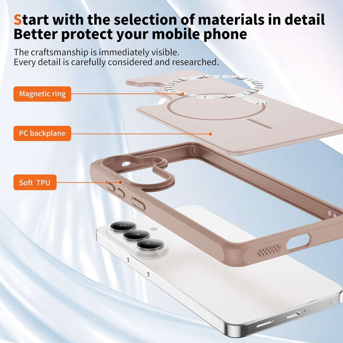 Samsung Galaxy A57 Hoesje - Bruin - Matte Siliconen MagSafe Back Cover