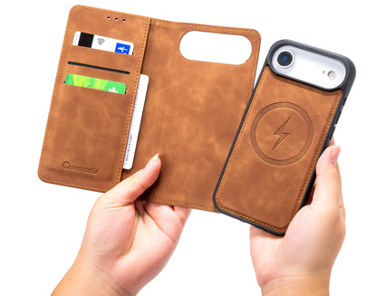 Apple iPhone Air Case - Sienna Brown - 2-in-1 MagSafe Wallet Case