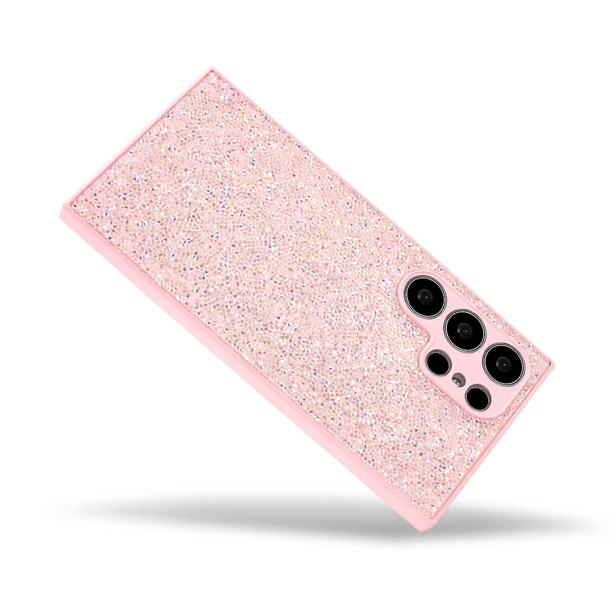 Samsung Galaxy S25 Ultra Hoesje - Roze - Diamant Glitter Back Cover