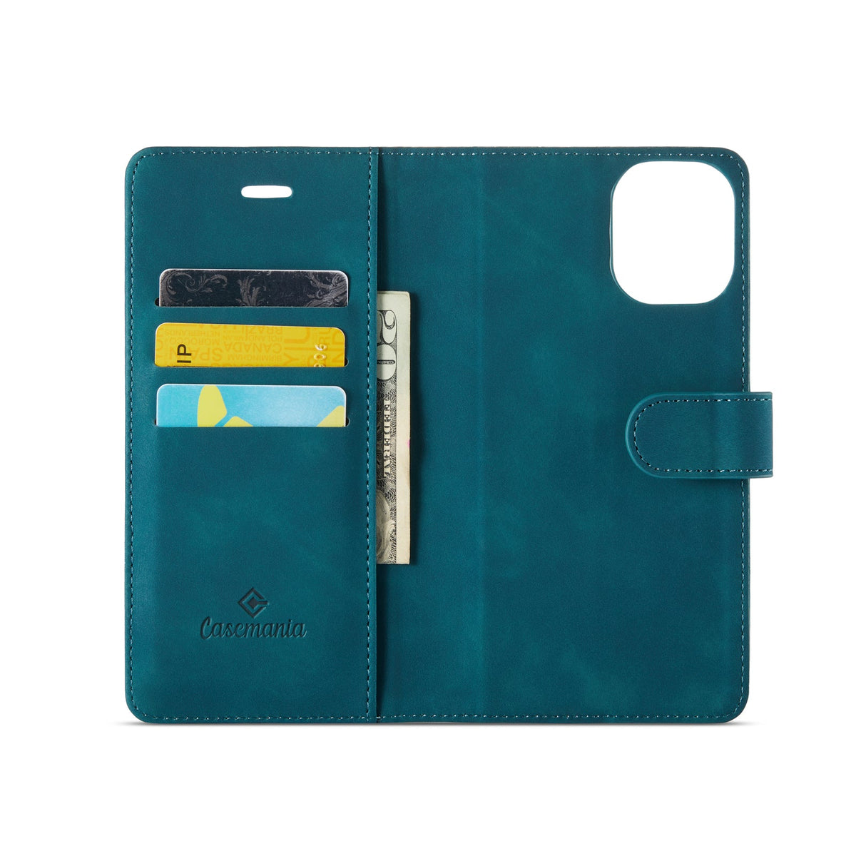 Apple iPhone 16 Plus Hülle - Emerald Green - 2-in-1 Klapphülle mit Kartenfach