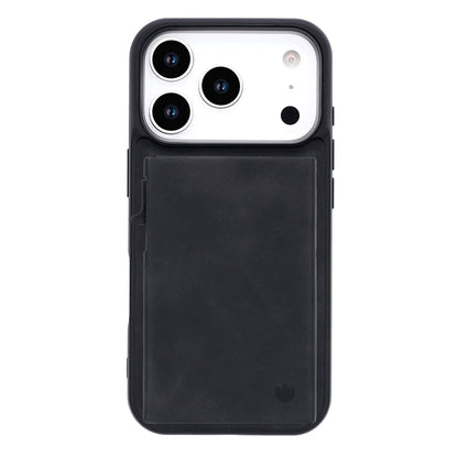 Apple iPhone 17 Pro Hoesje - Charcoal Gray - MagSafe Back Cover met Uitschuifbare Pasjeshouder