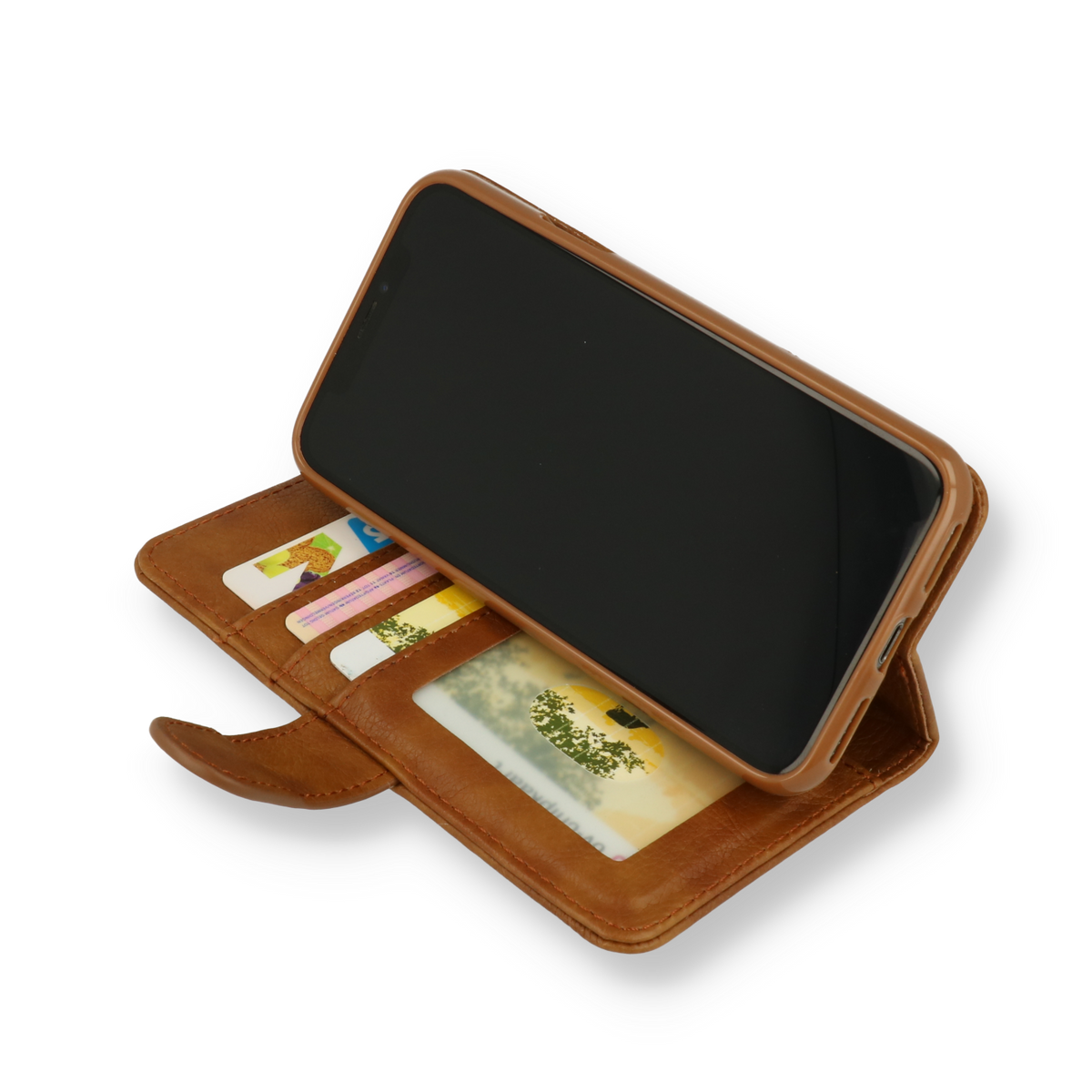 Samsung Galaxy S25 Hoesje - Bruin - Luxe Bookcase met Rits