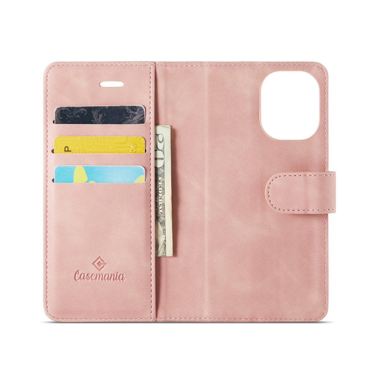 iPhone 16 Hoesje - Pale Pink - 2 in 1 Bookcase