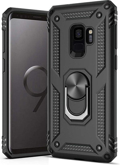 Samsung Galaxy S9 Case - Armour Kickstand - Black Back Cover