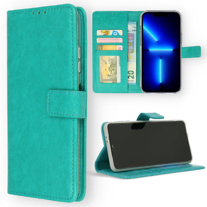 Apple iPhone 13 Hoesje - Turquoise - MagSafe Bookcase