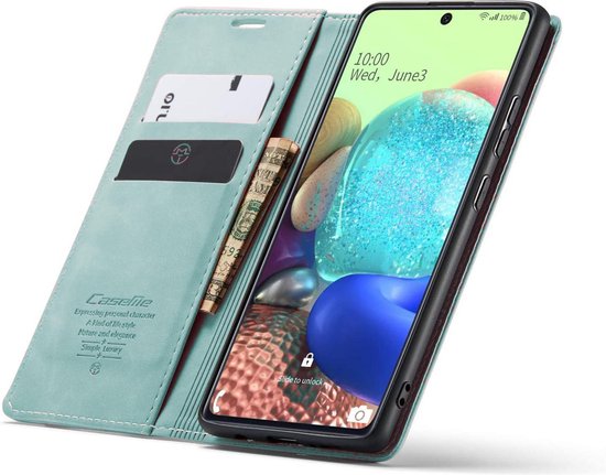 Samsung Galaxy S21 Ultra Case - Aqua Blue - Slim Wallet Case