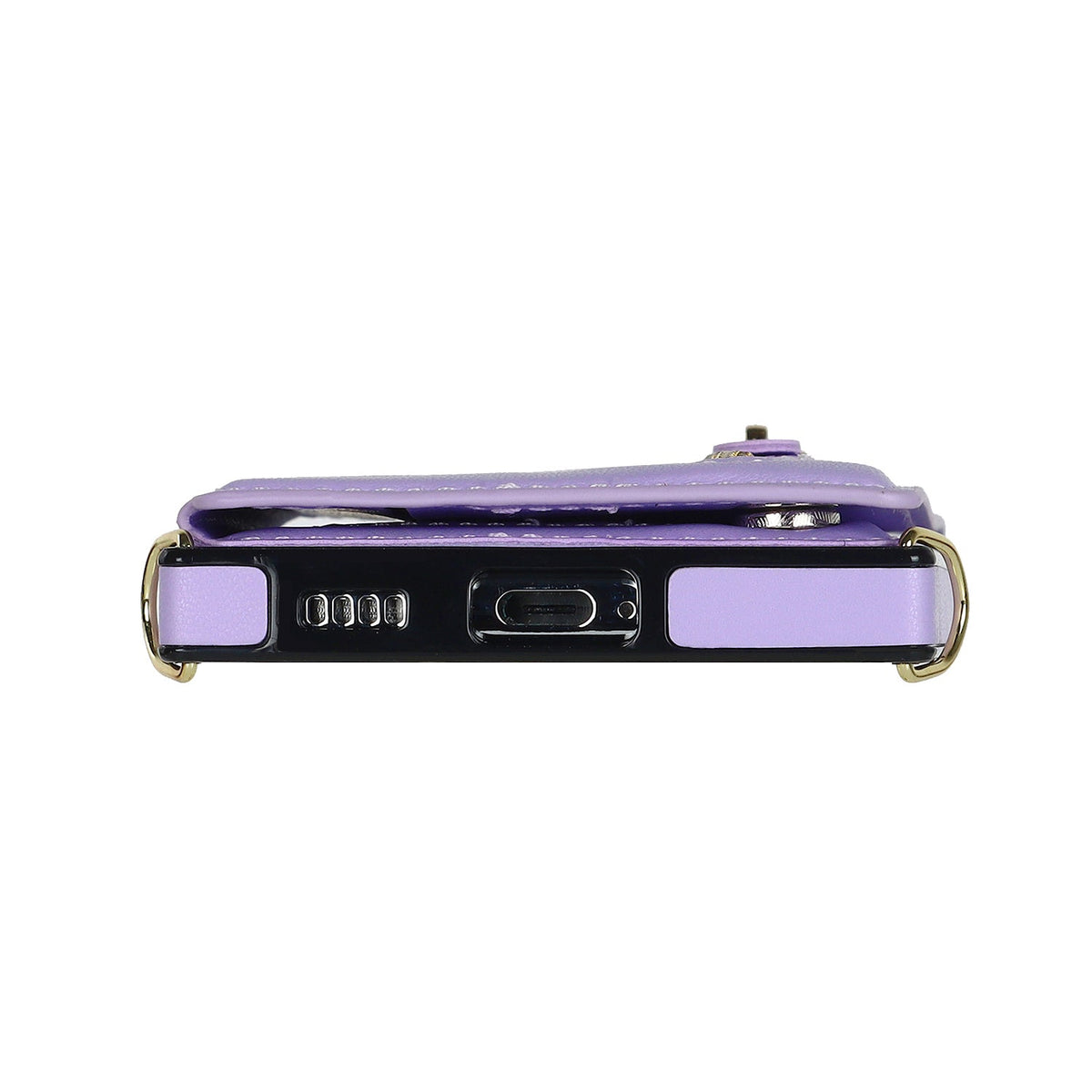 Samsung Galaxy S24 Plus Hoesje - Paars - Luxe Back Cover met Telefoonkoord en Rits