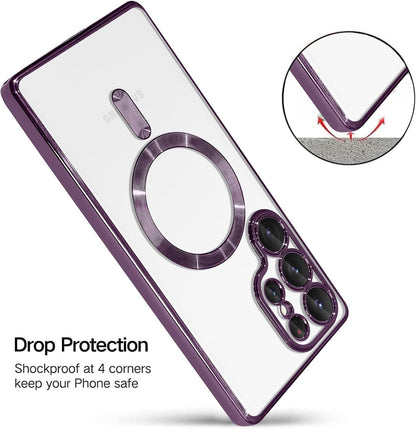 Samsung Galaxy S25 Ultra Hoesje - Paars - Siliconen MagSafe Back Cover