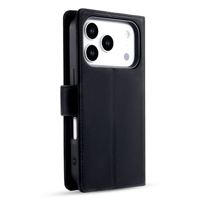 Apple iPhone 18 Pro Hoesje - Onyx Black - 2 in 1 Velvet Bookcase