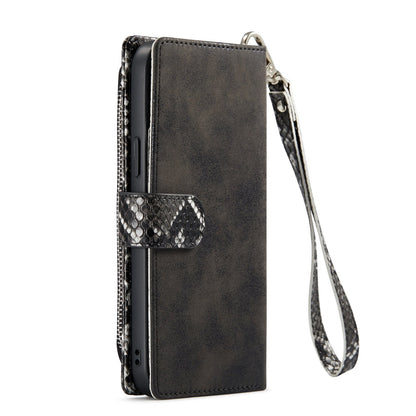 Apple iPhone 13 Pro Max Case - Black - Extra Sturdy Luxury Wallet Case with Zip and Card Holder