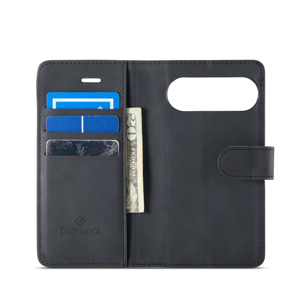 Google Pixel 9 Case - Charcoal Gray - 2-in-1 Wallet Case