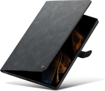 Samsung Galaxy Tab S8 Ultra Tablethoes - Charcoal Gray - Draaibare Bookcase