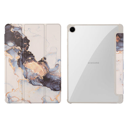 Samsung Galaxy Tab A9 Plus Tablet-Hülle Smart Cover - , Marmor Weiß