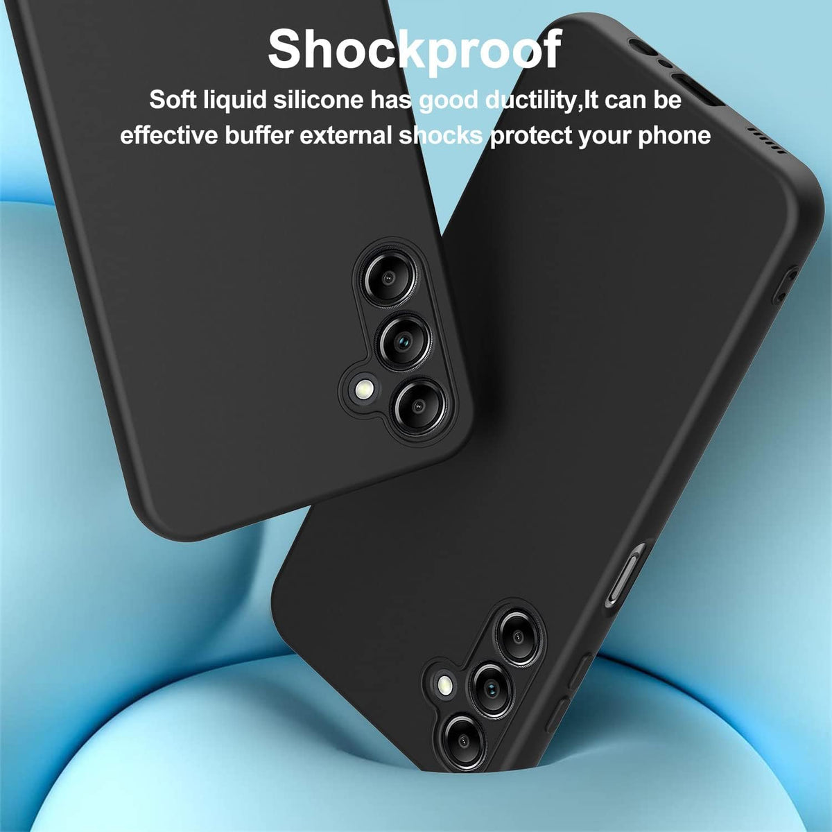 Samsung Galaxy A14 4G Hoesje - Zwart - Siliconen Back Cover