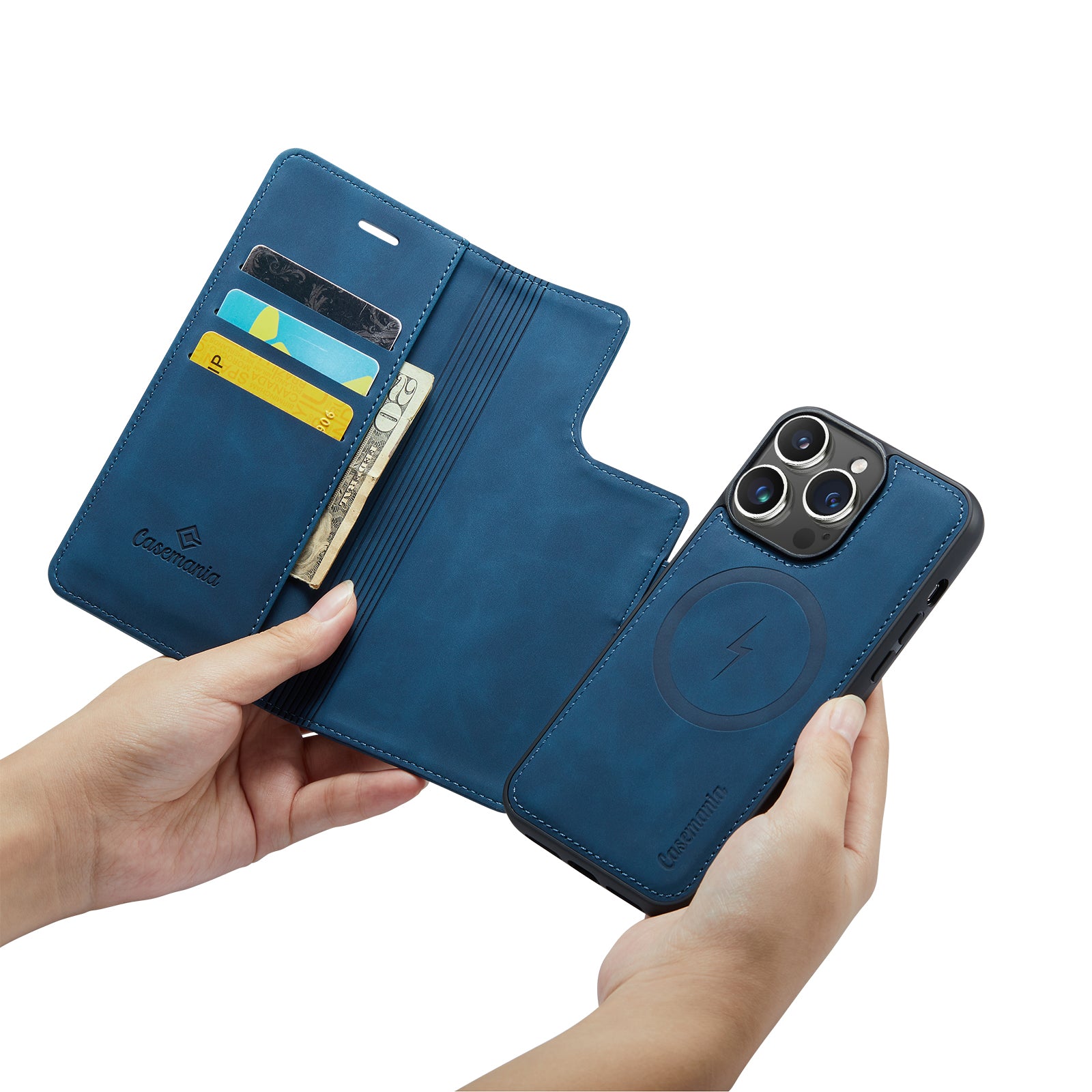 Snap Magnet | MagSafe-Compatibel 2-in-1 Bookcase | Navy Blue