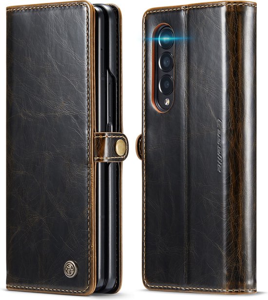 Samsung Galaxy Z Fold 3 5G Hoesje - Cognac Brown - Bookcase