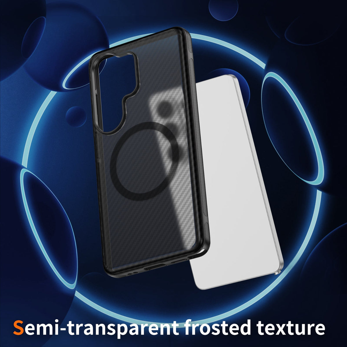 Samsung Galaxy S26 Ultra Hoesje - Zwart - Carbon MagSafe Back Cover