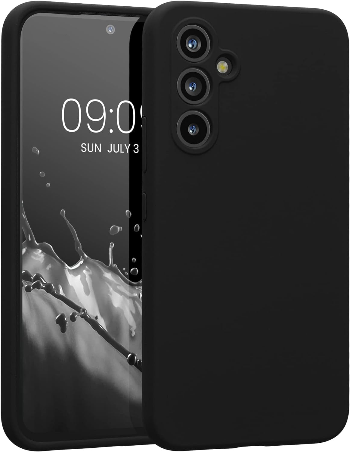 Samsung Galaxy A25 Hoesje - Zwart - Liquid Siliconen Back Cover