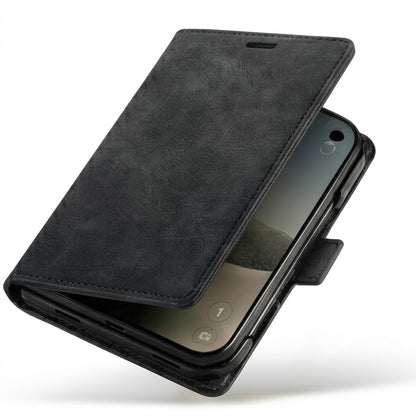 Apple iPhone Duo Hoesje - Charcoal Gray - Dunne Bookcase