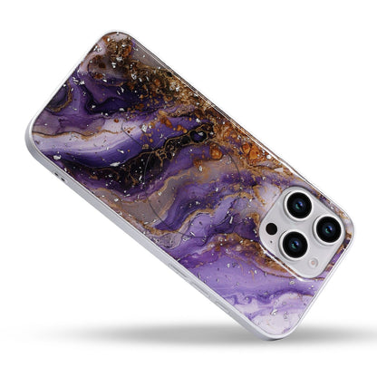 iPhone 16 Pro Max Hoesje - Paars - Marmer MagSafe Back Cover