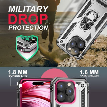 Apple iPhone 14 Pro Max Case - Grey - Armor Kickstand Back Cover