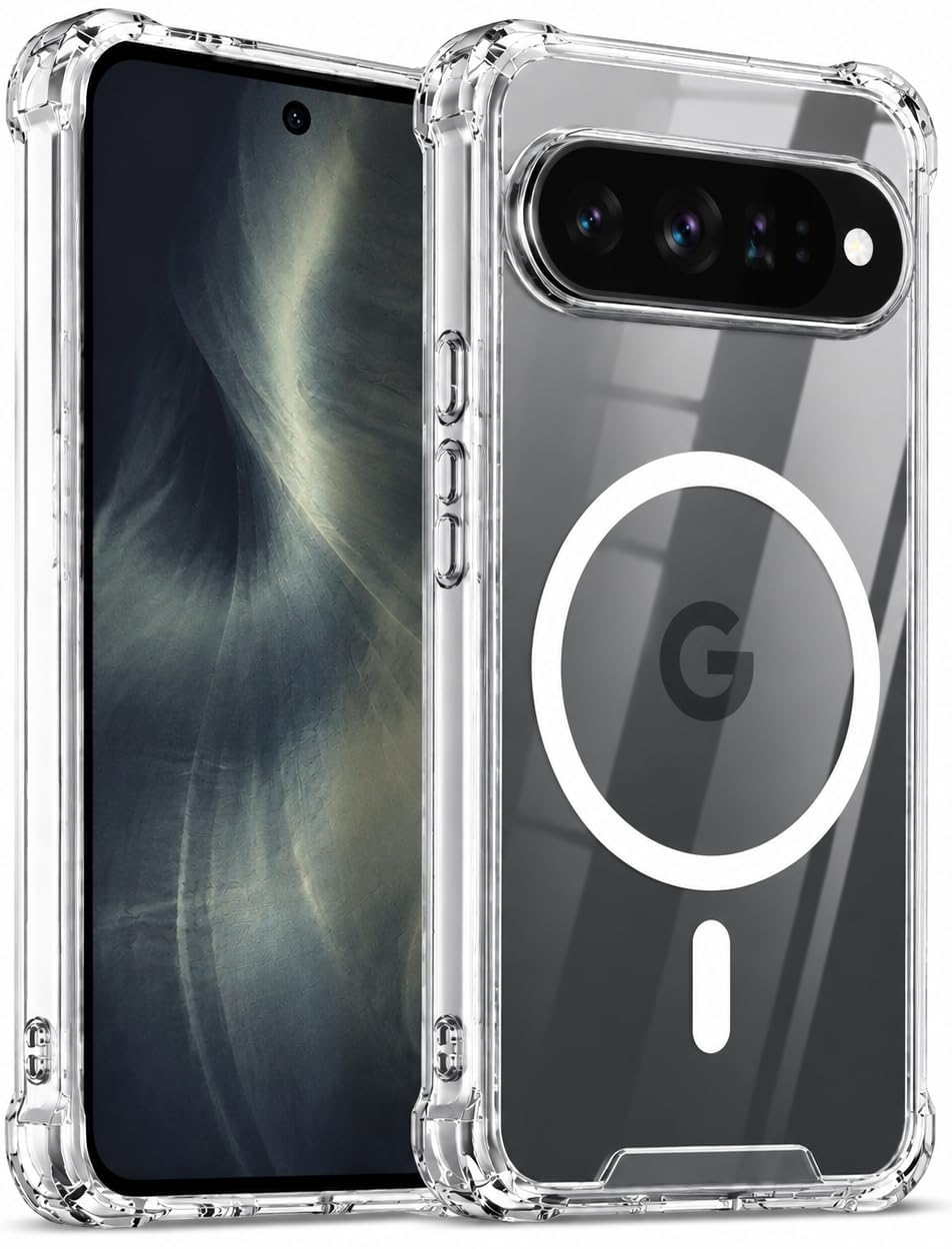 Google Pixel 11 Pro XL Hoesje - Transparant - Anti-Shock Magnetisch Back Cover
