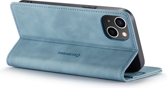 Apple iPhone 14 Plus Case - Aqua Blue - Slim Wallet Case