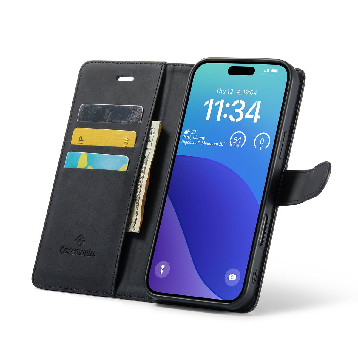 Apple iPhone 16 Pro Max Case - Charcoal Gray - 2-in-1 Wallet Case